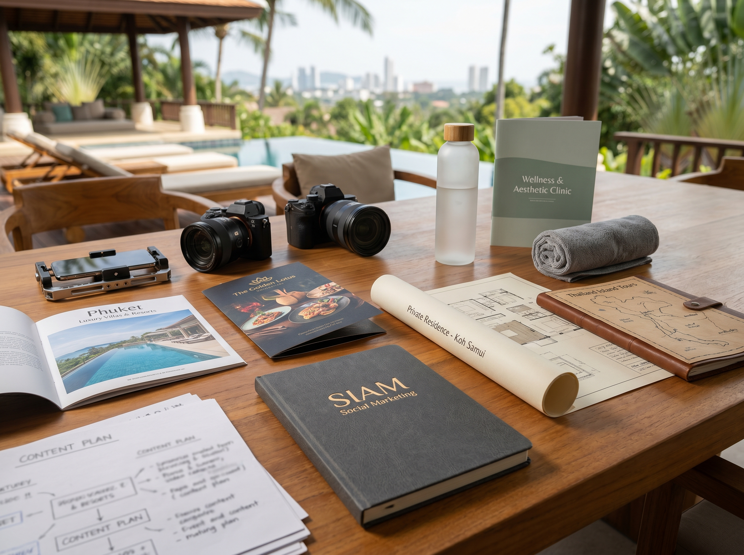 Marketing services for hotels restaurants real estate tours gyms clinics and personal brands in Thailand